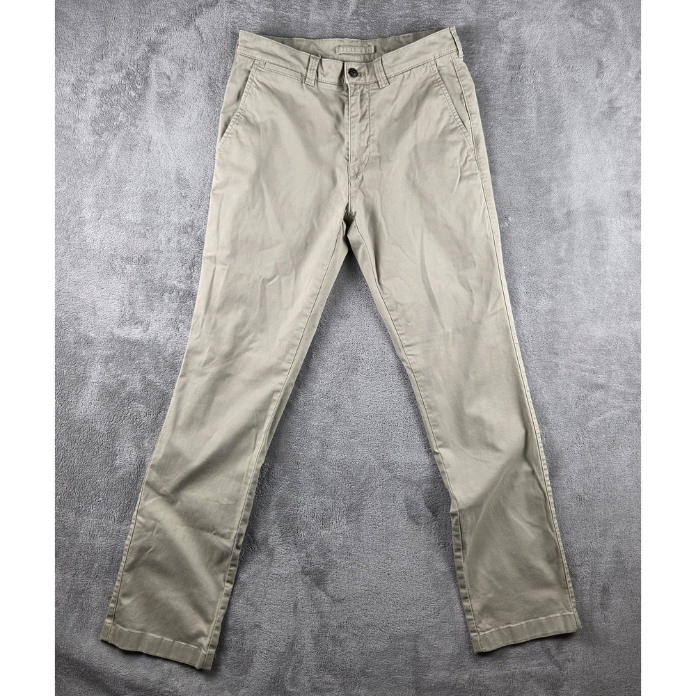 Duck Head Gold‎ School Beige Chino Pants Mens 29x32 Stretch Cotton Classic Fit